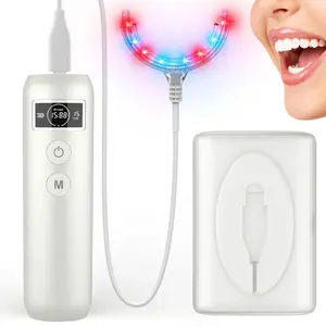 Red Light Therapy Gum Care Device with 16 Laser Diodes for Healthier Repair 660nm & 450nm Gum Laser for Teeth Portable Dental Care Tool with Ergonomic Design