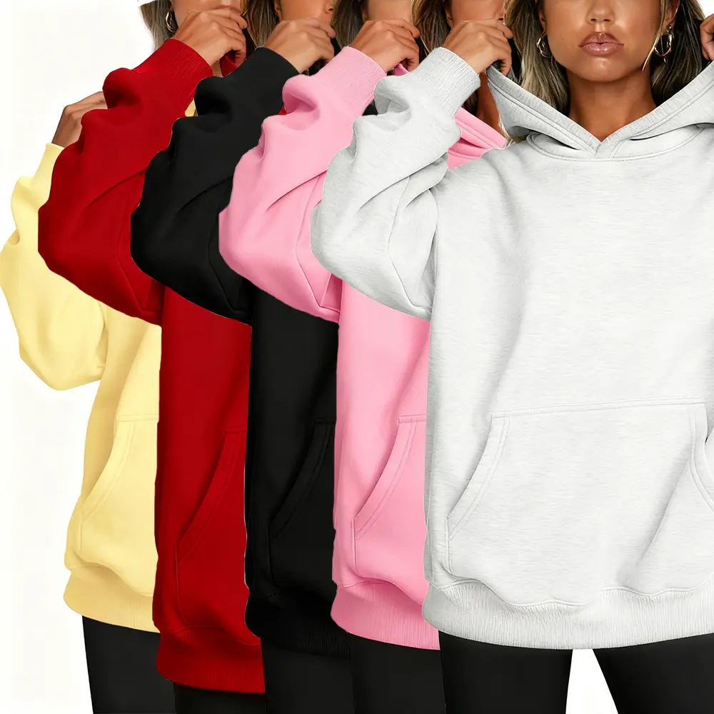 【Limited time deal】Women's Cozy Fleece Hoodie - Soft Winter Pullover Sweatshirt, Casual Long Sleeve Fall Fashion Sweater