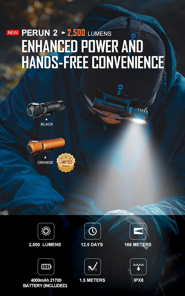 TikTokShopBlackFriday OLIGHT Perun 2 2500 Lumens Rechargeable Headlamp, Multi-Functional MCC Waterproof Flashlight with Headband TikTokShopBlackFriday OLIGHT Perun 2 2500 Lumens Rechargeable Headlamp, Multi-Functional MCC Waterproof Flashlight with Headband