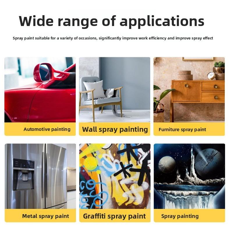 Portable Power Spray Gun Handle Universal Refinishing Color Changing Handheld Car Tool Paint Sprayer Coating Applicator Ergonomic Design for Car Enthusiasts