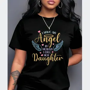 Loving Memory T-Shirt for Daughter – 100% Cotton Unisex Shirt Honoring Angel in Heaven