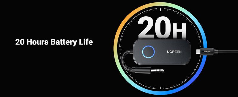 UGREEN Bluetooth 5.2 3.5mm Audio Transmitter/Receiver Adapter for Airpods or Headphones,  for Flight, TV, Car Stereo, MP3 Headset Microphone-TikTokShopBlackFriday ,TikTokShopHolidayHaul