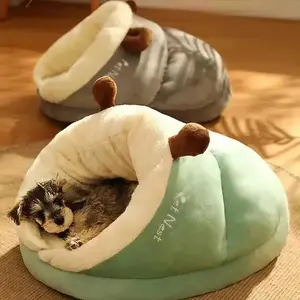 Soft Pet Slipper Bed | Warm Slumber for All Sized Dogs & Cats!|Cat nest |Doghouse | Pet Home
