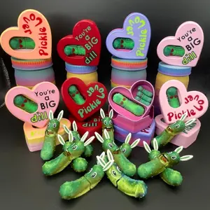 Pickle Lover & Big Dill Heart Pickle Gift Set | Bunny Pickle Jar