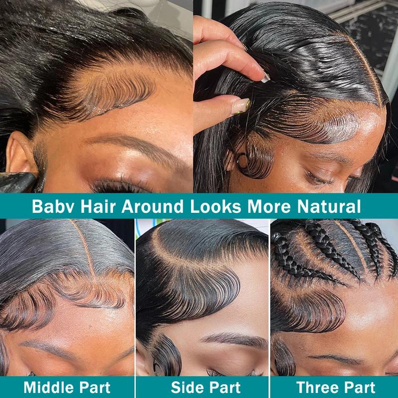 Bling Hair 30 32 Inch 13x4 13x6 HD Transparent Bone Straight Lace Front Wig 180 Density Brazilian 360 Lace Frontal Wigs Human Hair For Women