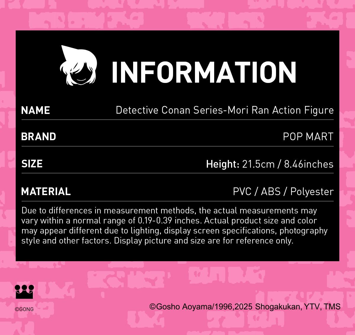 POP MART Detective Conan Series-Mori Ran Action Figure