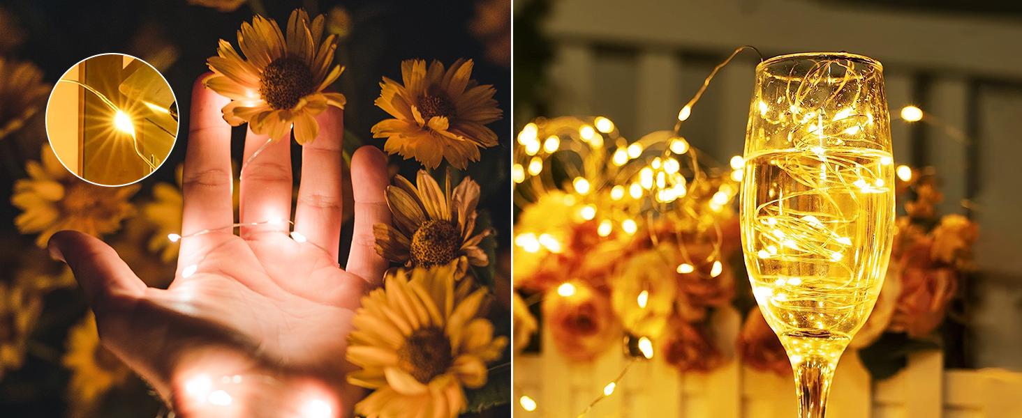 Brightown 12 Pack LED Fairy Lights Battery Operated String Lights - 7ft 20LED Waterproof Silver Wire Firefly Starry Moon Lights for DIY Crafts Wedding Table Centerpieces Party Bedroom Christmas Brightown 12 Pack LED Fairy Lights Battery Operated String Lights - 7ft 20LED Waterproof Silver Wire Firefly Starry Moon Lights for DIY Crafts Wedding Table Centerpieces Party Bedroom Christmas