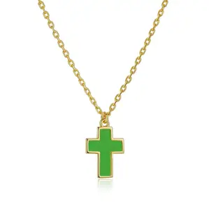 Petit Faith Necklace in Green