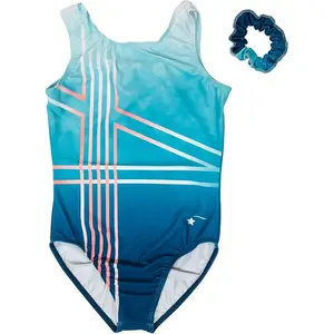 New Gymnastics Leotard Destira Slay The Day Teal Child and adult