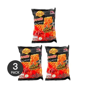 3 Pack Yum Yum Thai Tom Yum Lobster Instant Noodles - Spicy Seafood Flavor Stir Fry Noodles 75g Each - Perfect for Late Night Snacks & Authentic Thai Taste