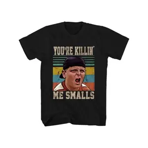 Casual T-shirt The Sandlot Movie Poster Inspired Men'S T-Shirt - 100% Cotton Crew Neck Tee with Geometric Pattern Graphic Top