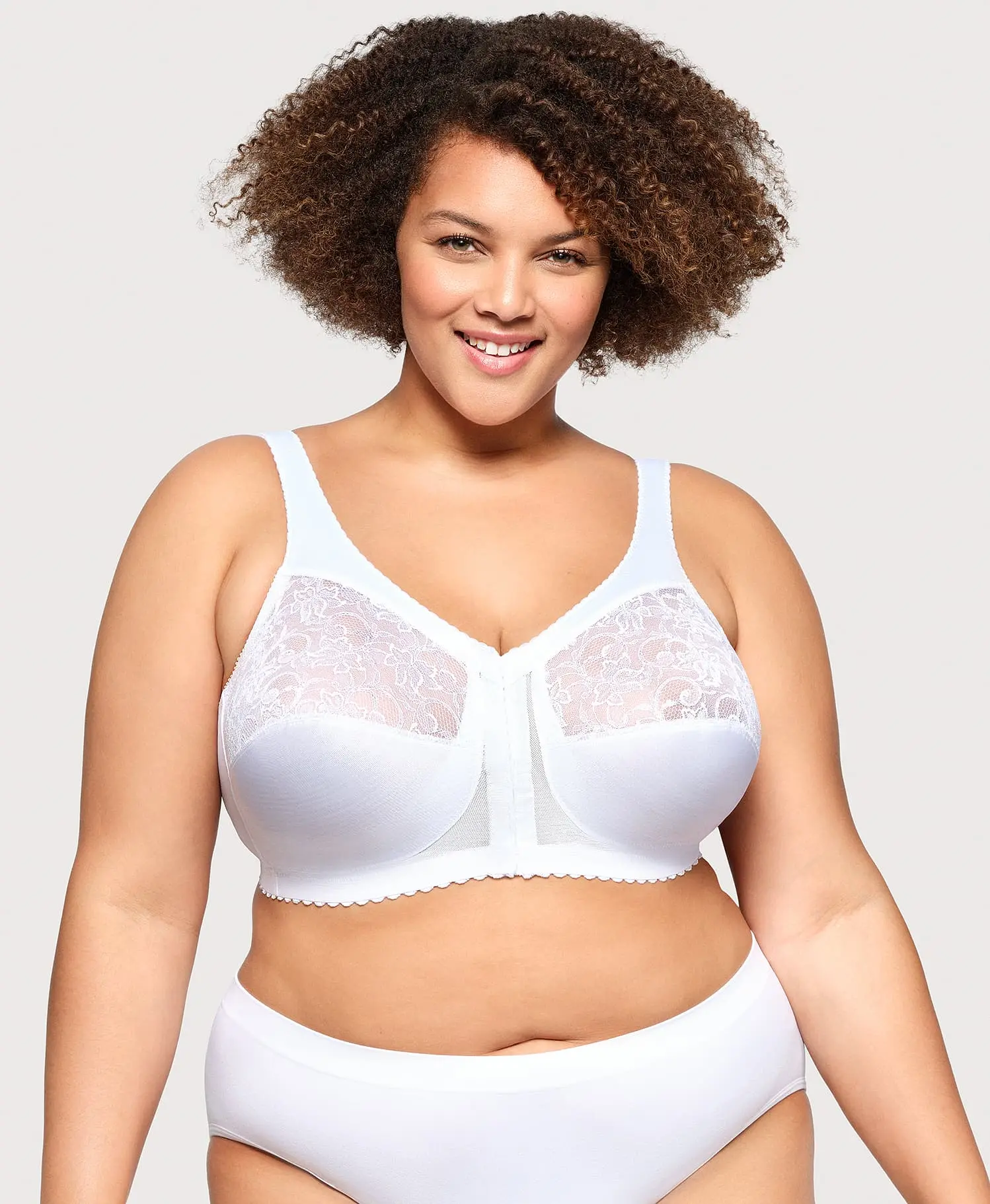 MagicLift Front-Closure Support Bra White MagicLift Front-Closure Support Bra White