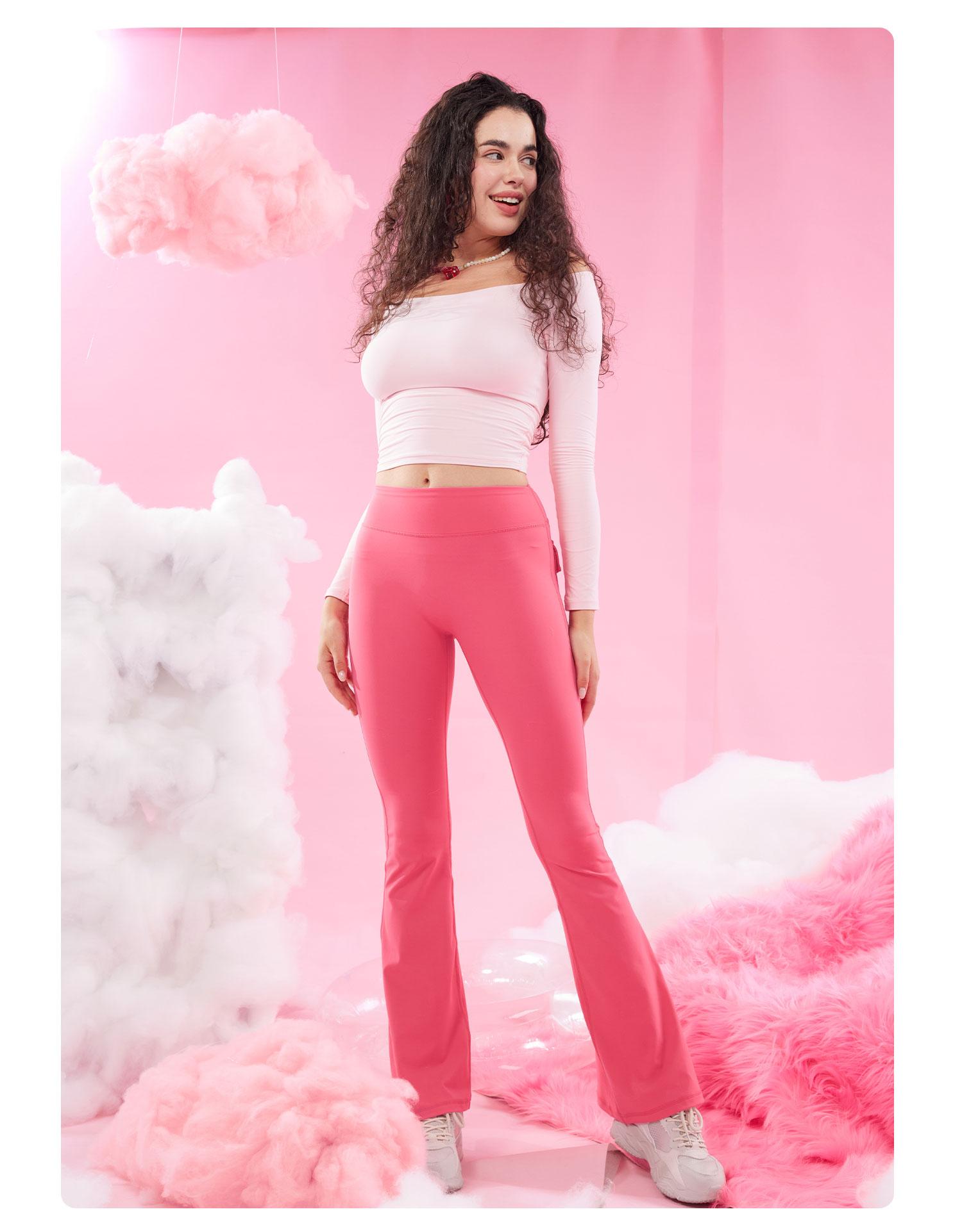 YEOREO CoreFlex Flare Leggings with Pockets for Women Scrunch Workout Leggings Butt Lifting Gym Yoga Pants SpringStatements