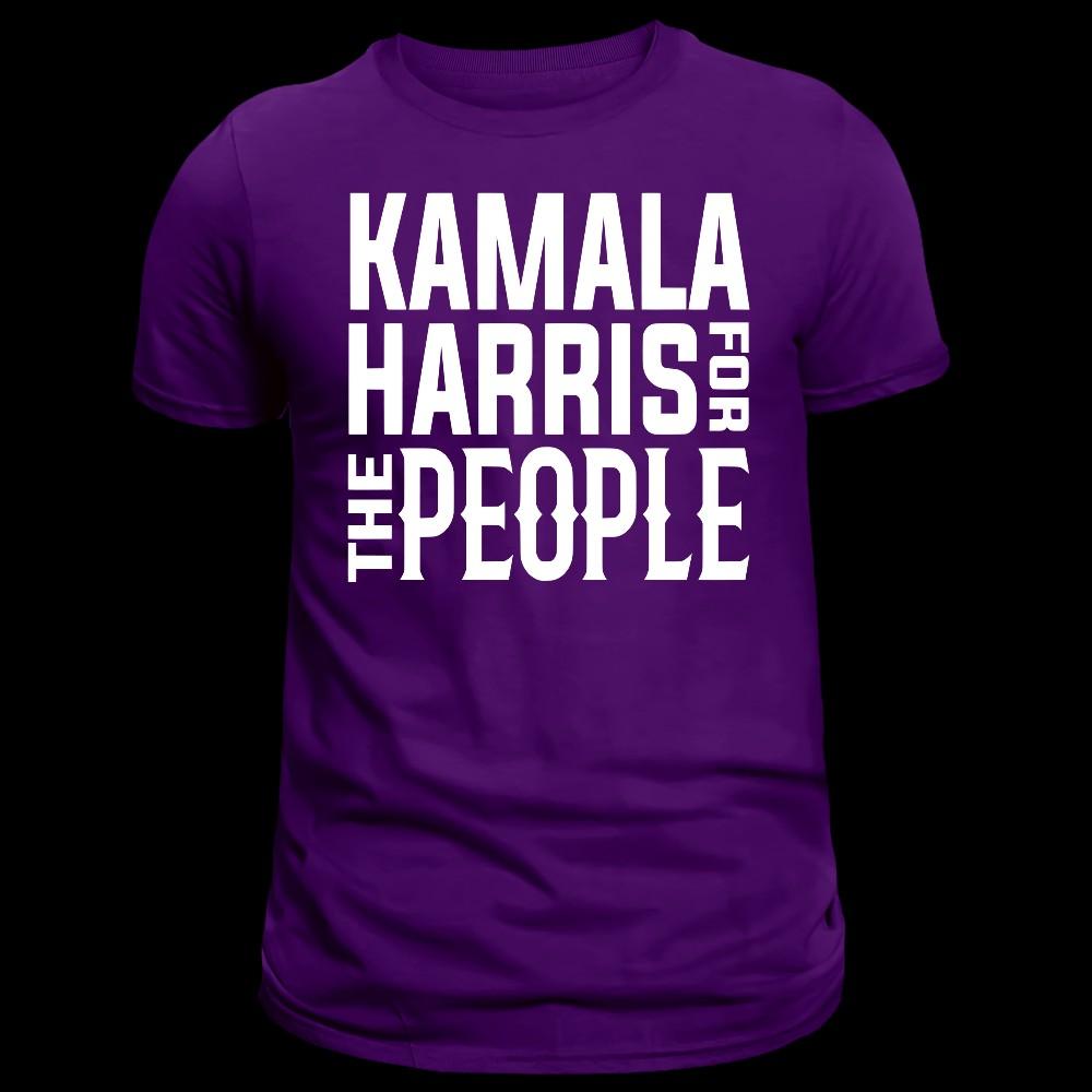 Kamala Harris for the People Unisex Tee - Powerful Slogan with Vibrant Text, High-Quality Cotton Fabric