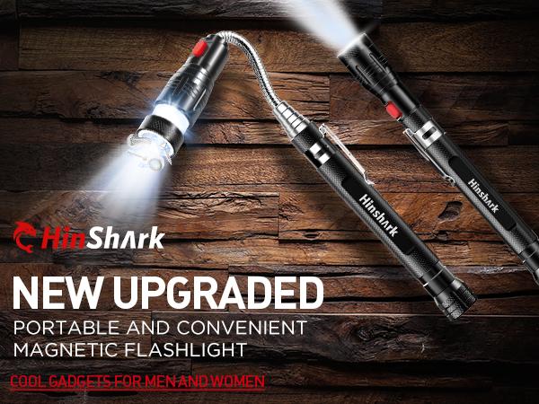 BIIB Valentines Day Gifts for Him, Gifts for Men LED Telescoping Magnetic Pickup Tools, Mens Valentines Day Gifts for Boyfriend Husband, Mens Dad Gifts, Anniversary Birthday Gifts for Men Cool Gadgets