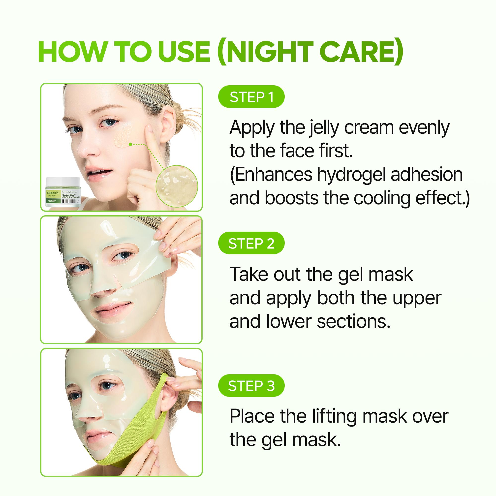 [Dr.Melaxin Official] CACTOX DE-PUFFING PORE TOX MASK SET with Cactus Cooling Reduce Puffiness & Pore Tightening for Visible Pore Care Skin Repair