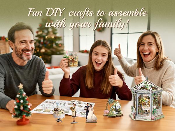 CUTEBEE Windsor Flower House DIY Book Nook Kit 235 PCS 3D Wooden Puzzle Miniature Dollhouse with Petal Lamp Unique Craft Gift Bookshelf Decor for Adults Teens 14+