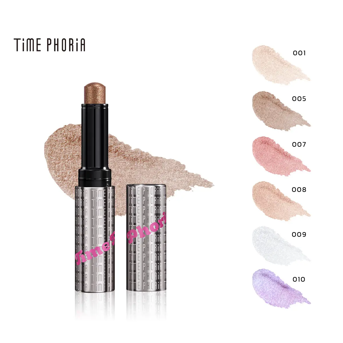 [TIMEPHORIA] Gel Eyeshadow Stick - Crystal, Metallic, Shimmer Illumina Jelly Stick for Flawless Versatile Looks, Easy Application, and Easy Eye Makeup,back to school
