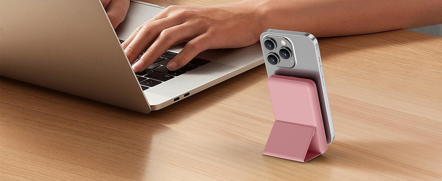 Podoru for MagSafe Foldable Wireless Charger, 10000mAh Magnetic Power Bank Portable Battery Pack & USB-C Cable for iPhone 17/16/15/14/13/12 Series