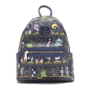 Loungefly Disney Nightmare Before Christmas Allover Print Tarot Mini Backpack