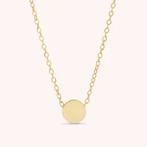 Mini Engravable Circle Necklace