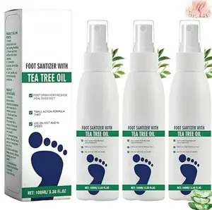 (3PCS) Foot Spray with Tea Tree Oil,Tea Tree Oil Spray for Foot – Long-Lasting Formula with Aloe Vera – Shoe Deodorizer & Foot Care,Refreshing and Comfortable nail tinea odor relief