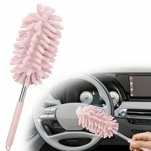 Mini Car Duster Brush, Extendable Microfiber Dusting Tool with Comfortable Handle for Home and Auto Interior Cleaning, Automotive Cleaning Tool, House Cleaning Tools, Cleaner
