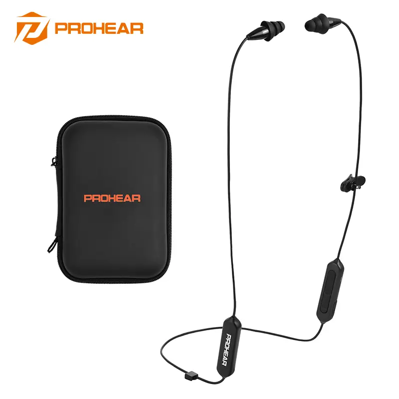 PROHEAR EP11 Bluetooth Hearing Protection In-Ear Headphones | 28dB NRR Noise Isolating, OSHA-Compliant, Bluetooth 5.4, Chargeable USB-Charging Work Earplugs for Construction, Waterproof Sports Absorbing Headset