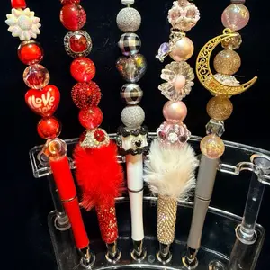 Stylish beaded extended pens