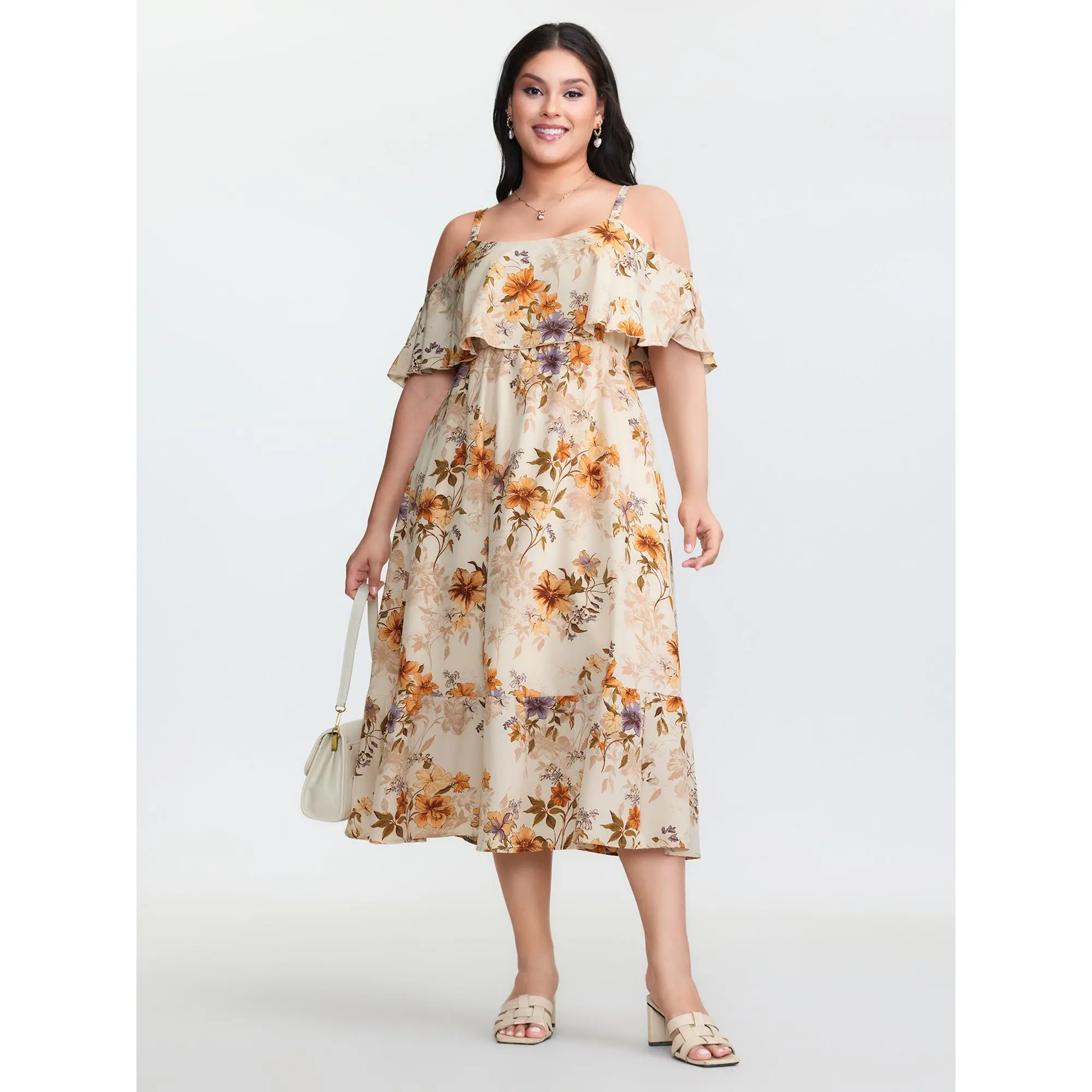 midi sunset dress Lilly Pulitzer Lynsi One-Shoulder Midi Dress