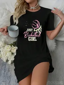 Basketball Player Women Just A Basketball Girl Basketball Casual Dress