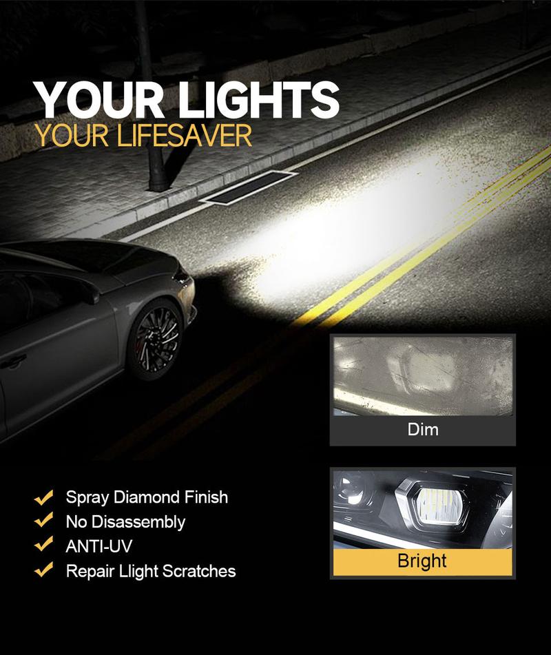 Toretark Valentine's Day Gift for Men, No-Sand Car Headlight Restoration Kits (100ML Cleaning Solution + 20ML Crystal Coating Agent), Repairs Oxidized And Yellowed Headlights, Crystal Clear Coating, Car Care Product Toretark Valentine's Day Gift for Men, No-Sand Car Headlight Restoration Kits (100ML Cleaning Solution + 20ML Crystal Coating Agent), Repairs Oxidized And Yellowed Headlights, Crystal Clear Coating, Car Care Product