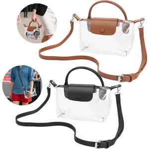 Clear Crossbody Bag for Men Women - Lightweight Stadium Approved Purse Bag,Transparent Messenger Handbag,Shoulder bag for Concerts Sports Events
