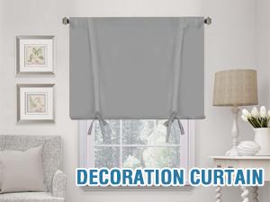 H.VERSAILTEX 100% Blackout Tie Up Curtains for Bedroom Thermal Insulated Kitchen Curtains Rod Pocket Blackout Curtains for Small Window / Bathroom with Black Liner
