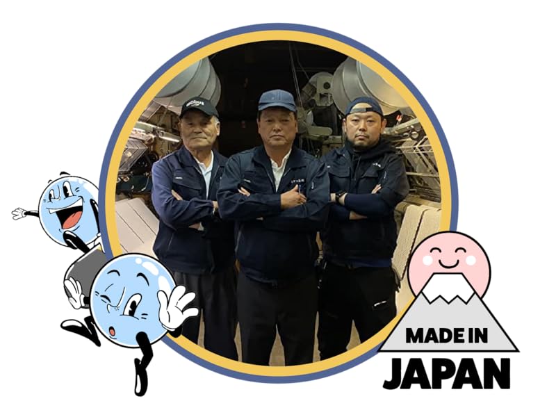 GOSHI Exfoliating Shower Sponge - Rip-Resistant, Rapid-Drying Exfoliating Bath Sponge for All Skin Types - Made in Japan