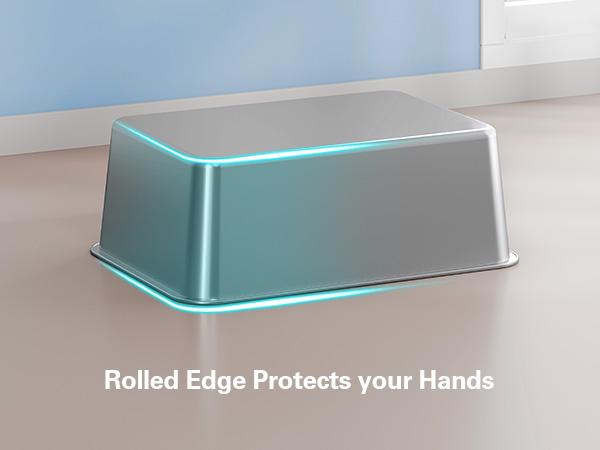 Zarler Stainless Steel Cat Litter Box Non-Stick Easy to Clean Made for Multi-Cat Homes