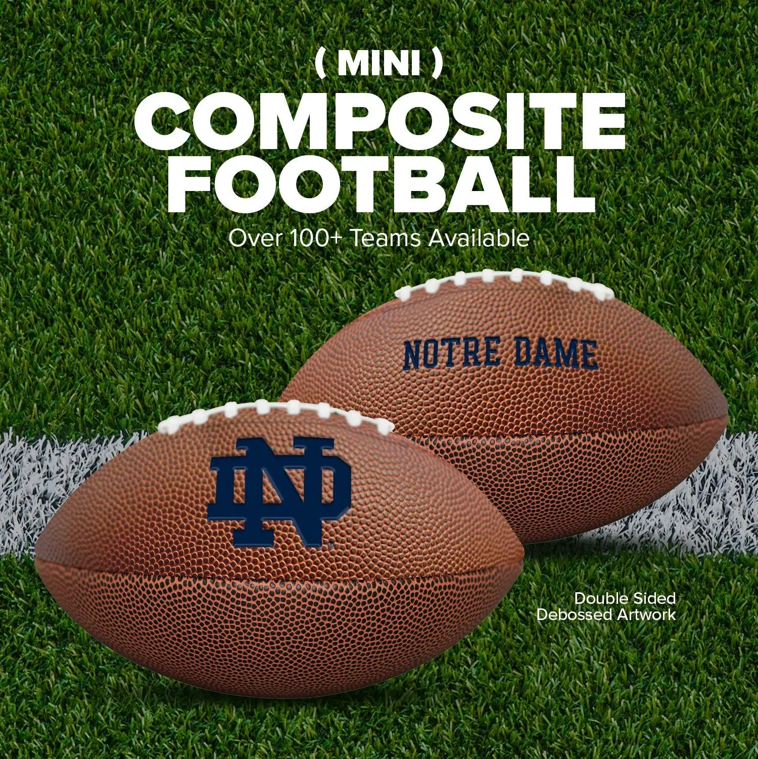 College Mini Size Composite Football
