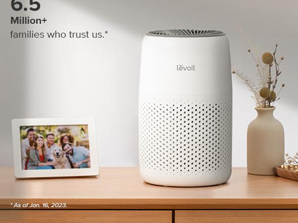 LEVOIT Core mini Air Purifiers for Home, 3-in-1 Filter with Fragrance Sponge for Sleep, Smoke, Anti-allergy, Viral, Dust, Portable, 2-pack bundle