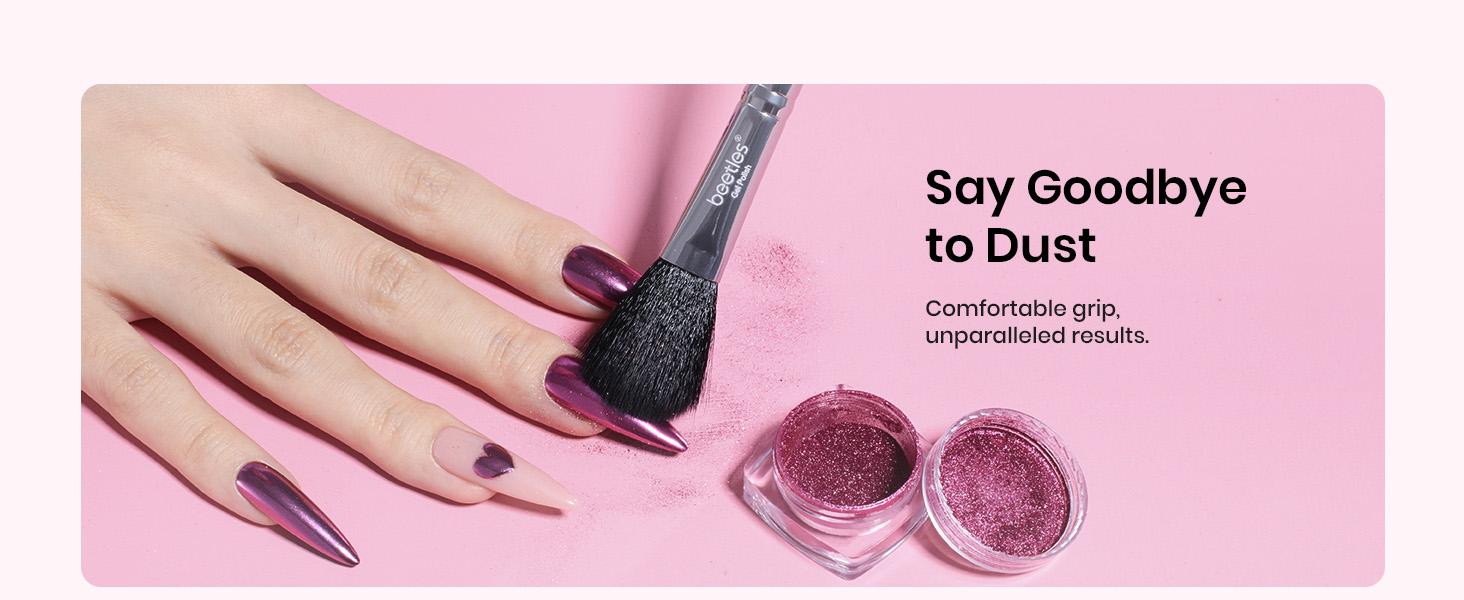 Beetles Mirror Effect Nail Chrome Powder with Top Coat Holographic Aurora Iridescent Pearlescent Manicure Nail Art Decoration Glitter Gifts Beauty Products Fall Nail Halloween Nail Black Friday Winter Nail Christmas Gift