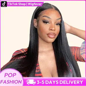 Wigfever 9*6 M-Cap Long Hair Wear Go Real Glueless Silky Straight Wigs Pre Bleached And Pre plucked Hairline Lace Front Human Hair Wigs Beginner Friendly #Spring Glow-Up SpringStatements