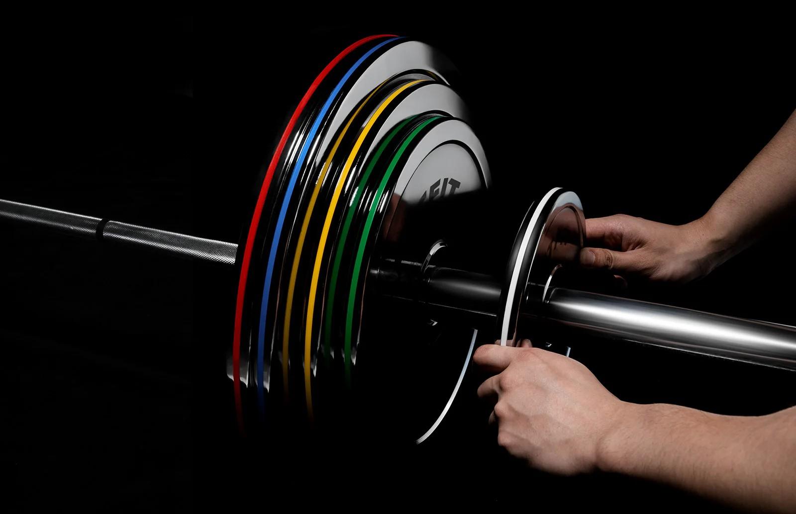 RitFit Silver Steel Strip Olympic Plates 2-Inch