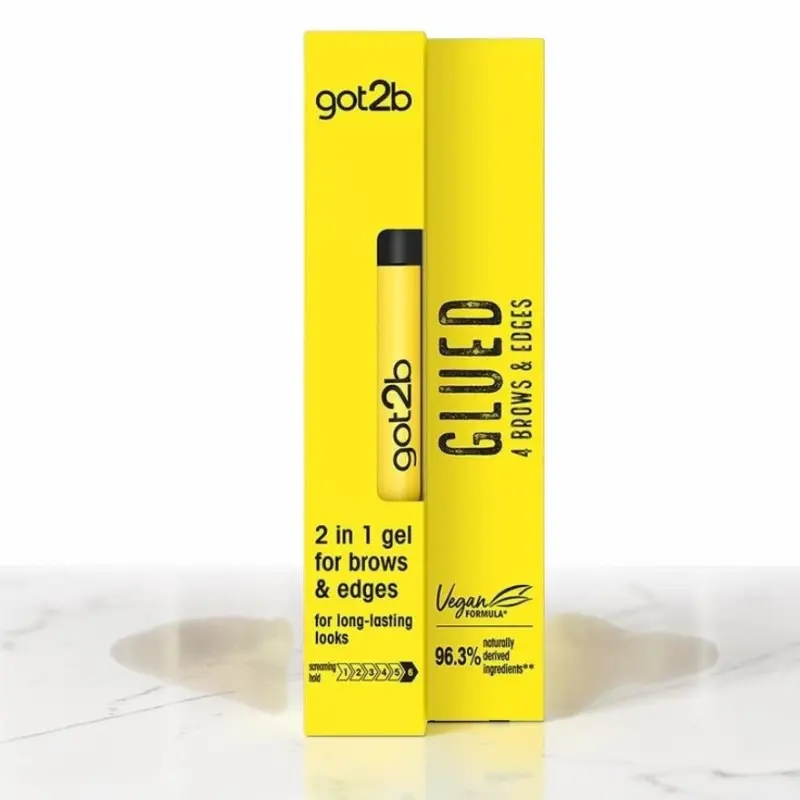 got2b 2 in 1 Brows & Edges Makeup Gel 0.54 oz Edge Control Waterproof Invisible Dry Formula Smoothing Eyebrow Gel For Defined Looks
