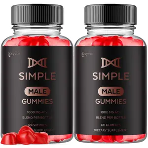 (2 Pack) SimpleMale Gummys Support Supplement 120 Gummies