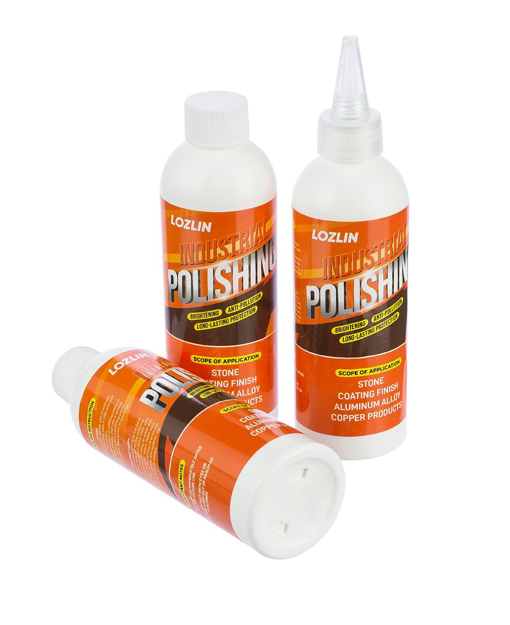 LOZLIN Professional Stone Polish - Mirror Finish for Quartz Granite Marble Countertops & Furniture Stainless Steel Sink Restorer