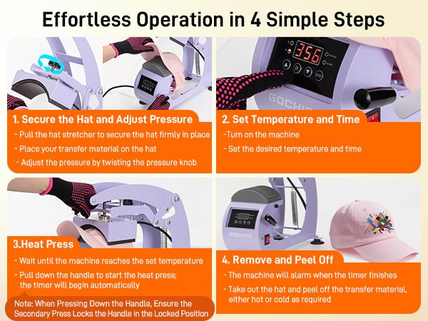 Heat Press, Precise Temp/Timer Control, 6.54"x3.84"Curved Heat Plate, 2 Hat Pad, Hat Stretcher, Safety Base, Glove, Hat Press Heat Machine for Caps, Sublimation, Vinyl, Heat Transfer Heat Press, Precise Temp/Timer Control, 6.54"x3.84"Curved Heat Plate, 2 Hat Pad, Hat Stretcher, Safety Base, Glove, Hat Press Heat Machine for Caps, Sublimation, Vinyl, Heat Transfer