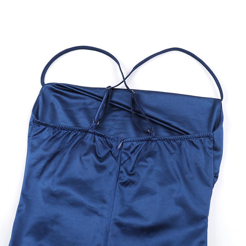 YL24531DGO-Womens Pleated Satin Evening Dress Elegant Split Maxi Formal Gown for Wedding Guest Prom Season Sexy Spring Party and Summer Gala