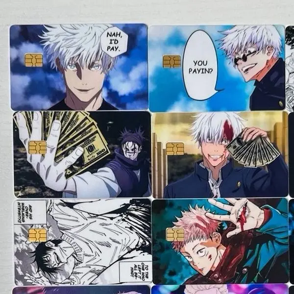 JJK Anime Card Sticker Cover
