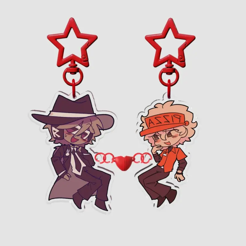 Forsaken magnetic keychains: Elliot/ Chance/ itrapped/ Mafioso
