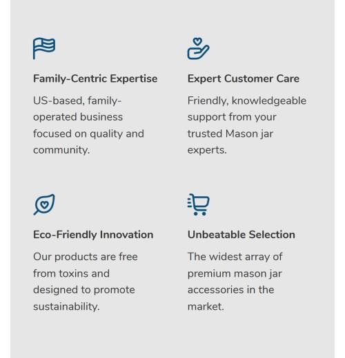 Pour & Store Shaker Lid with Carry Loop for Mason Jars