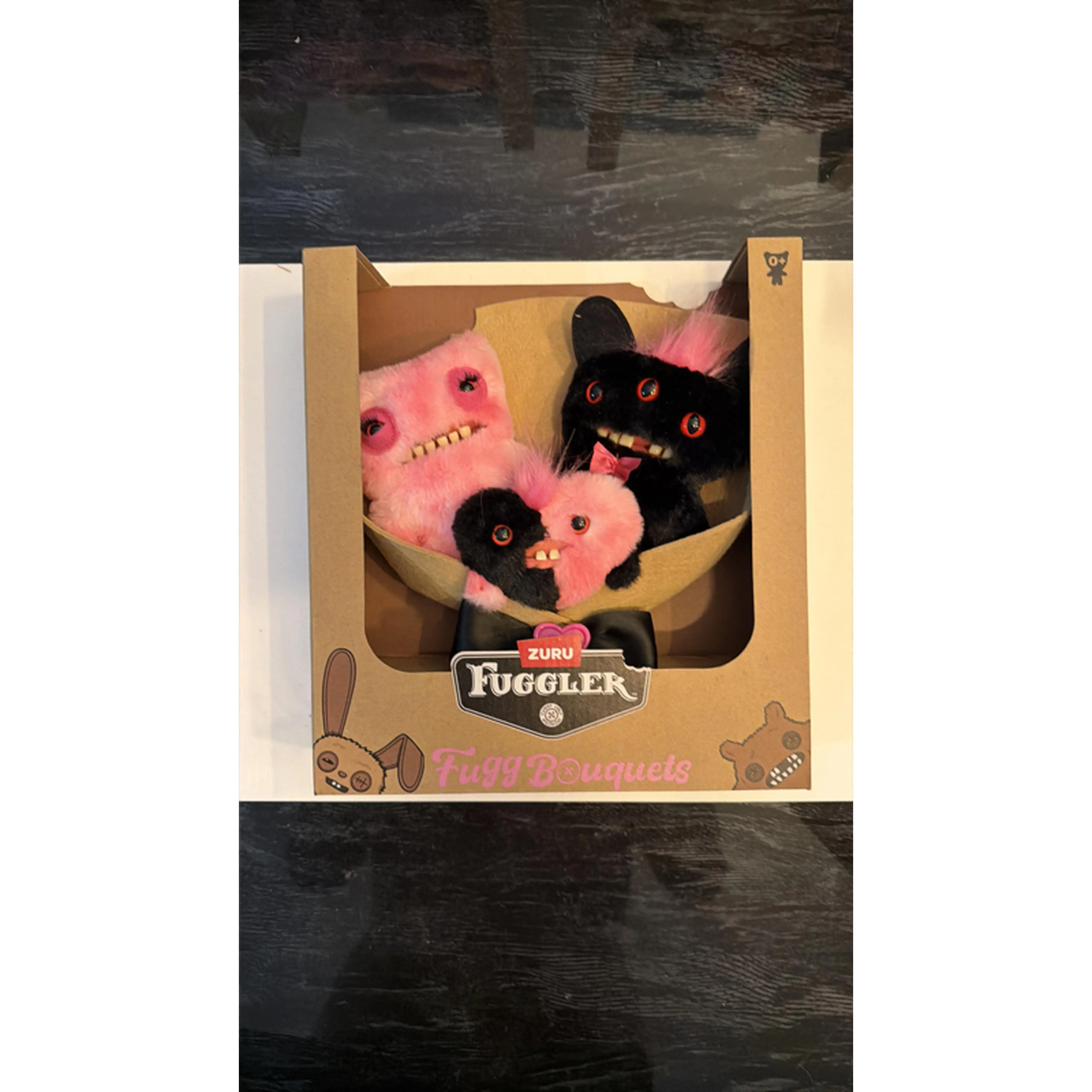 Zuru Fuggler Fugg Bouquets Pink & Black Set Sealed in Box Collectible Plush Toys